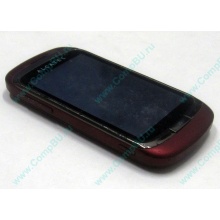 Красно-розовый телефон Alcatel One Touch 818 (Заря)