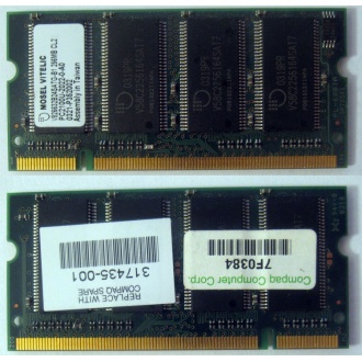 Модуль памяти 256MB DDR Memory SODIMM в Заре, DDR266 (PC2100) в Заре, CL2 в Заре, 200-pin в Заре, p/n: 317435-001 (для ноутбуков Compaq Evo/Presario) - Заря
