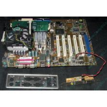 Материнская плата Asus P4PE (FireWire) с процессором Intel Pentium-4 2.4GHz s.478 и памятью 768Mb DDR1 Б/У (Заря)